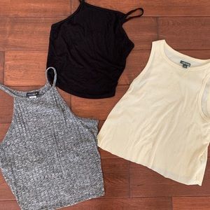 3 Crop Tops - Bundle